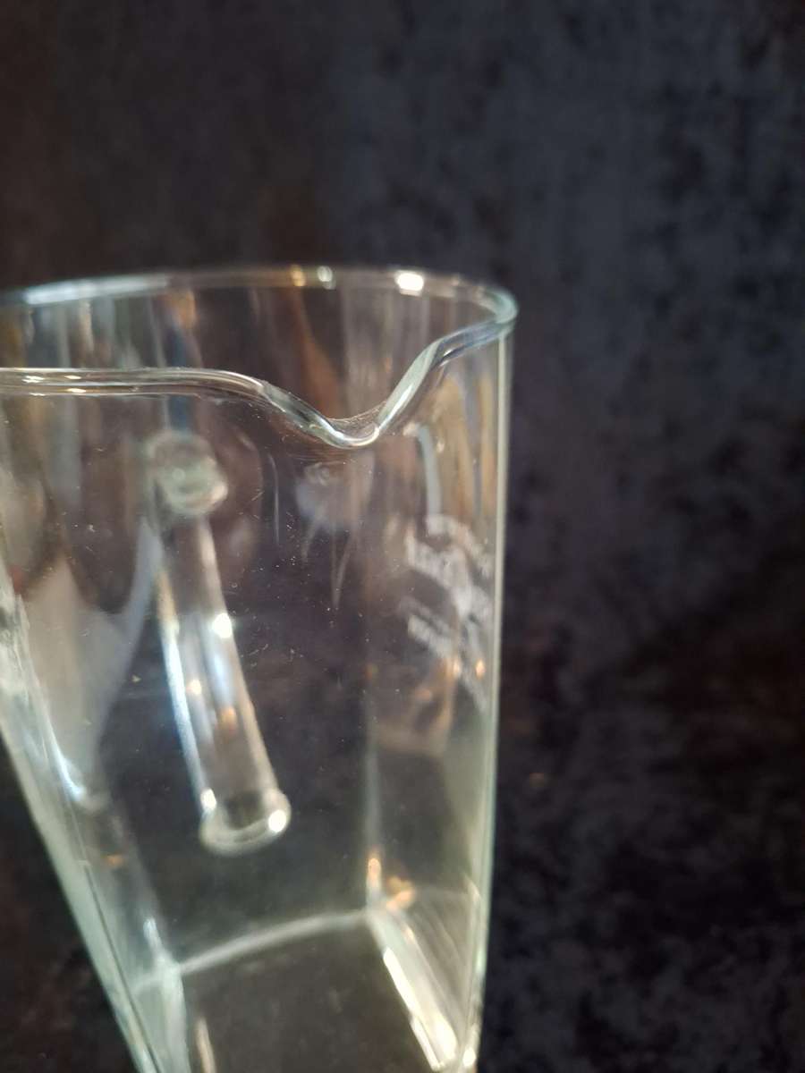 Vintage Glass Fish Eagle Brandy Pitcher