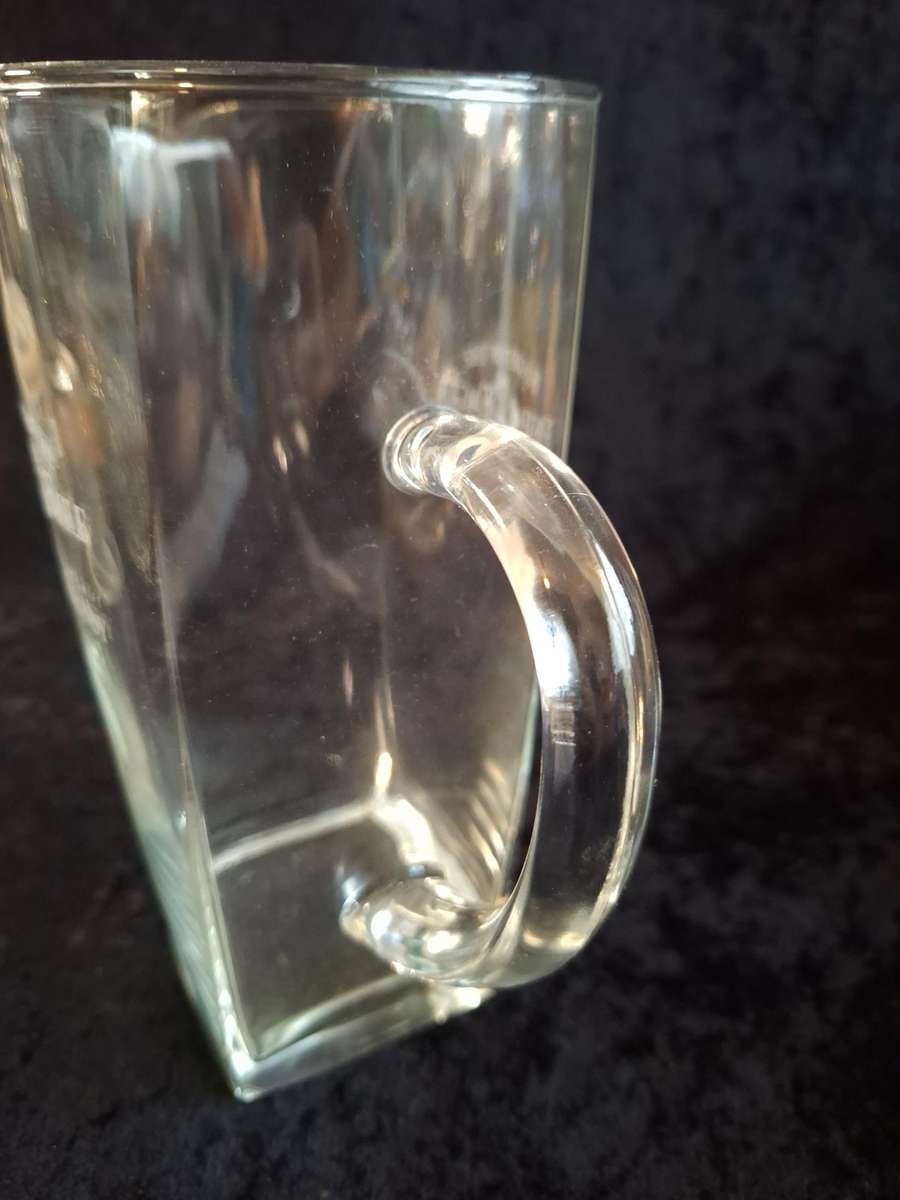 Vintage Glass Fish Eagle Brandy Pitcher