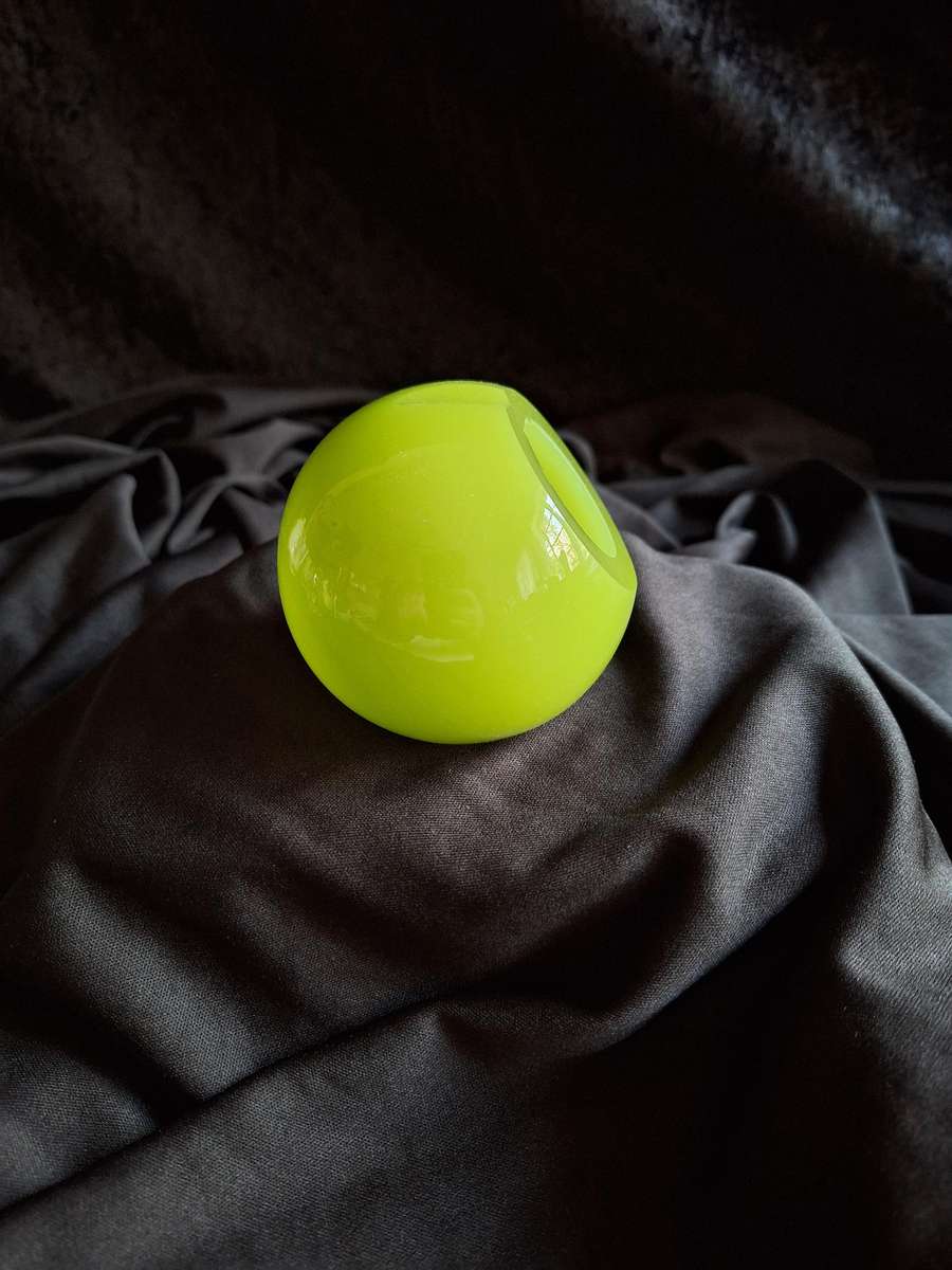 Vintage 1960's Small Desk Art Glass Ball Ashtray.