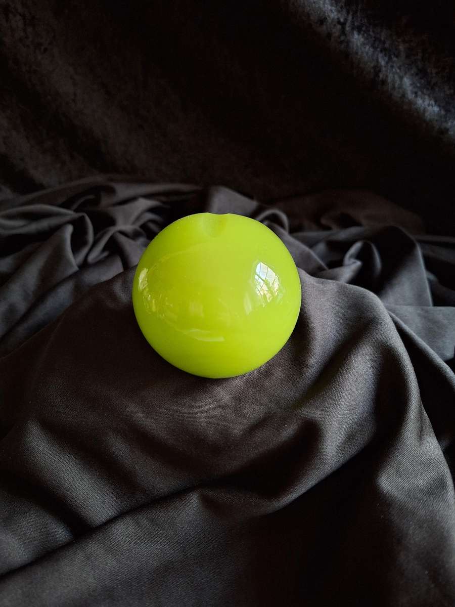 Vintage 1960's Small Desk Art Glass Ball Ashtray.