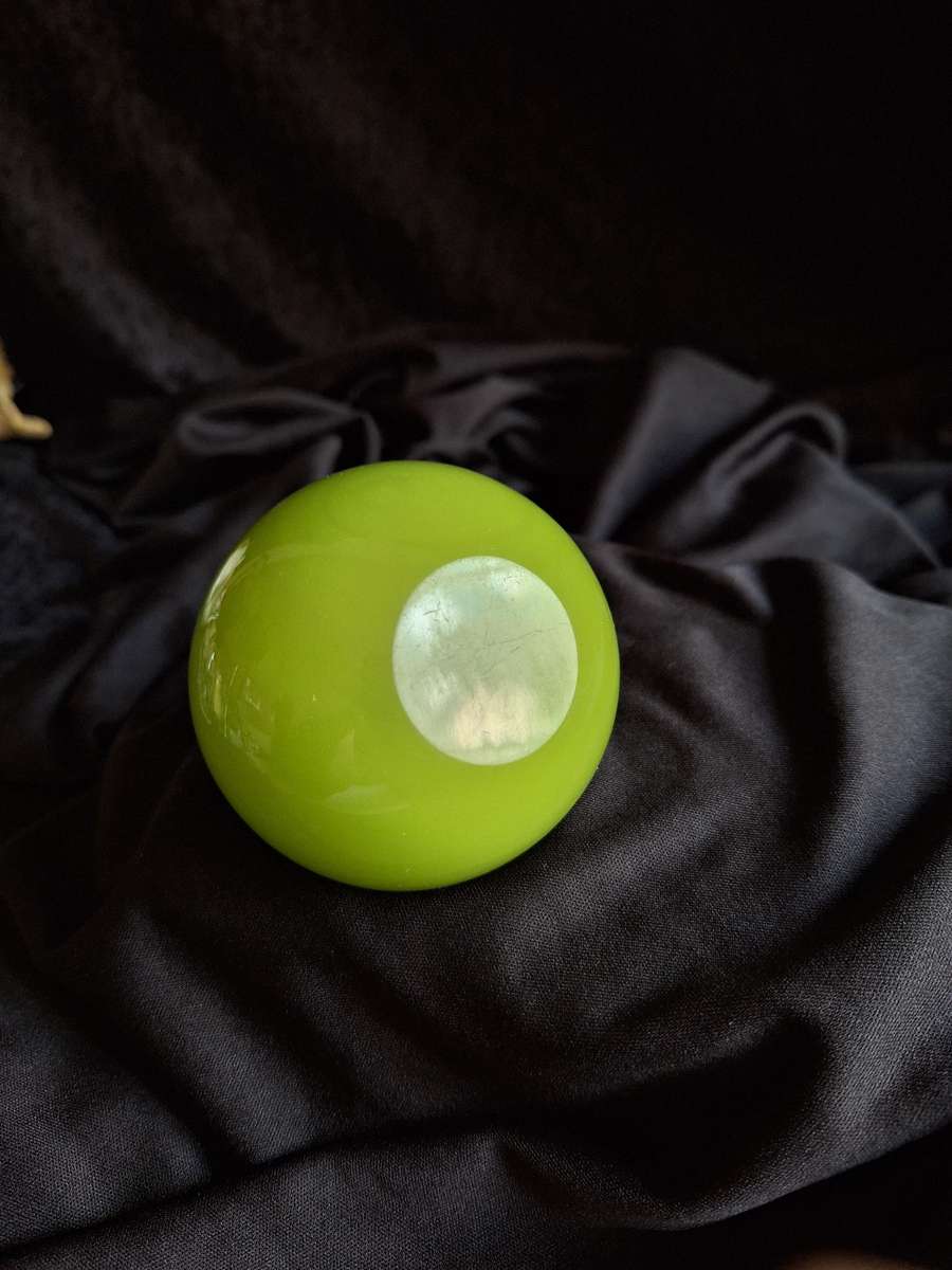 Vintage 1960's Small Desk Art Glass Ball Ashtray.