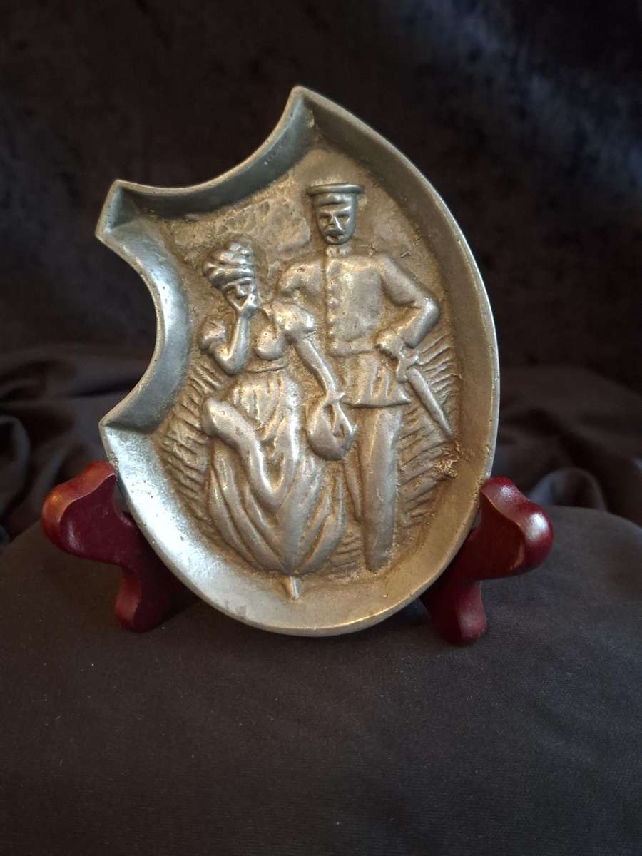 Vintage Double Sided Risque Ashtray.