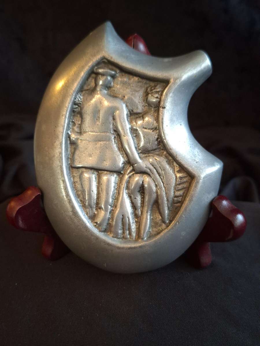 Vintage Double Sided Risque Ashtray.