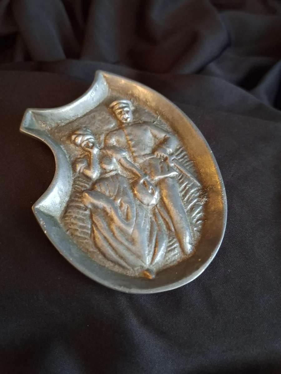 Vintage Double Sided Risque Ashtray.