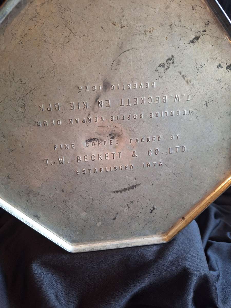 Vintage T.W. Beckett & Co. Ltd. Coffee Tin