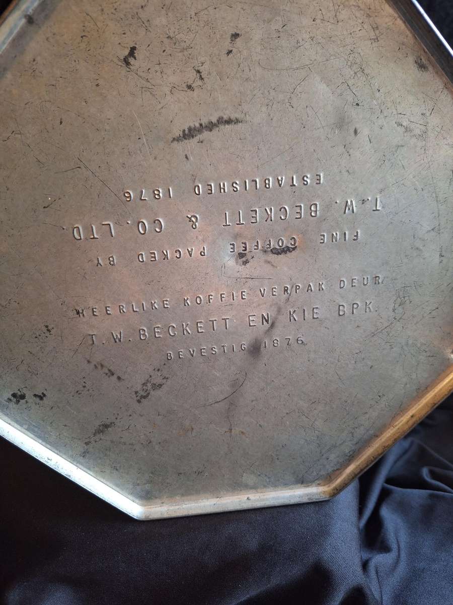 Vintage T.W. Beckett & Co. Ltd. Coffee Tin