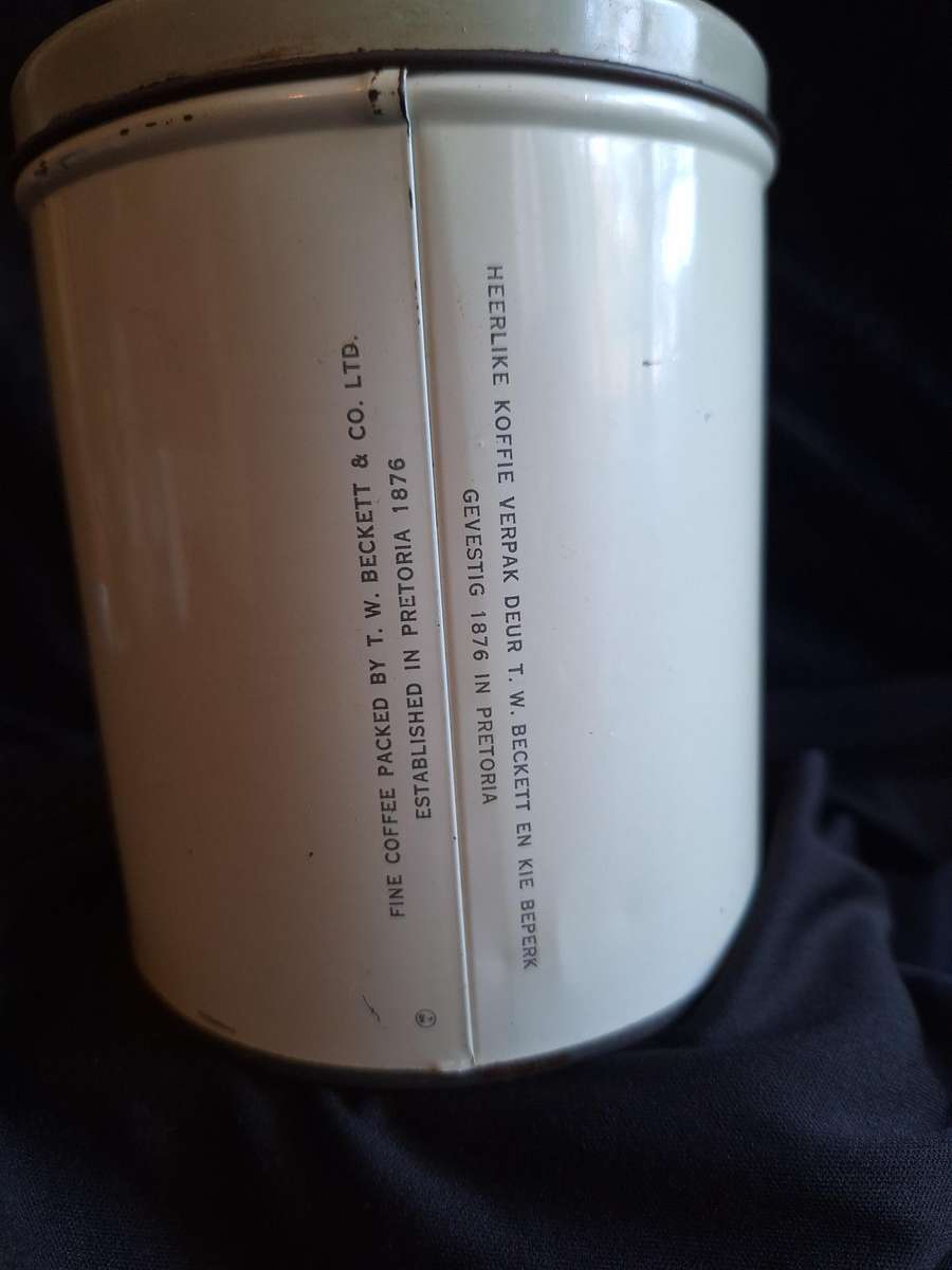 Vintage T.W Beckett & Co. Ltd. Coffee Tin - B.