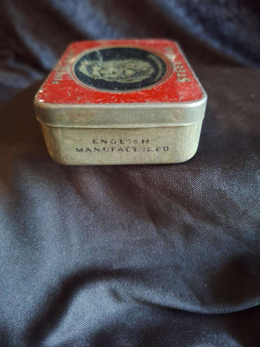 Vintage "Finest Quality Steel Pin Box" Tin.