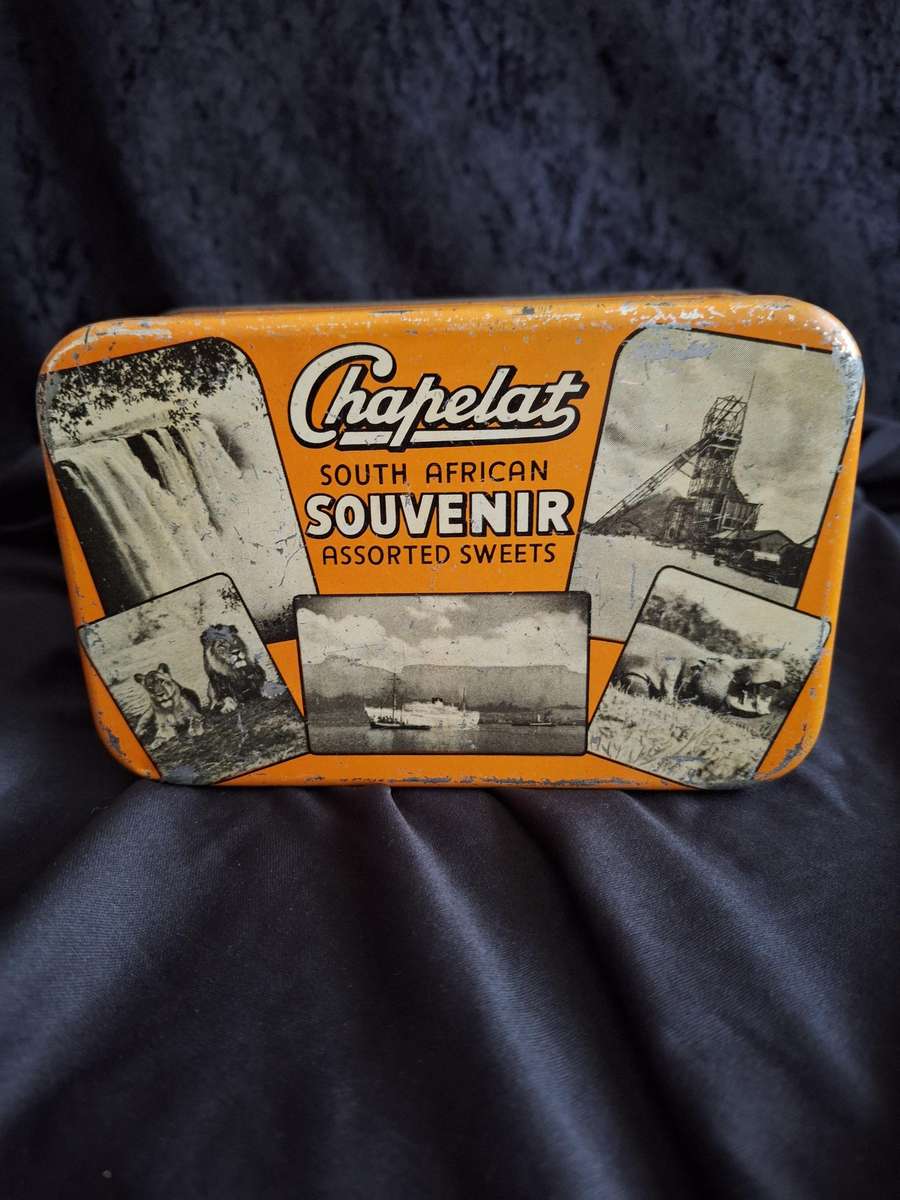 Vintage Chapelat South-African Souvenir Sweet Tin.