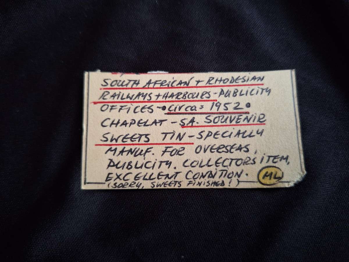 Vintage Chapelat South-African Souvenir Sweet Tin.
