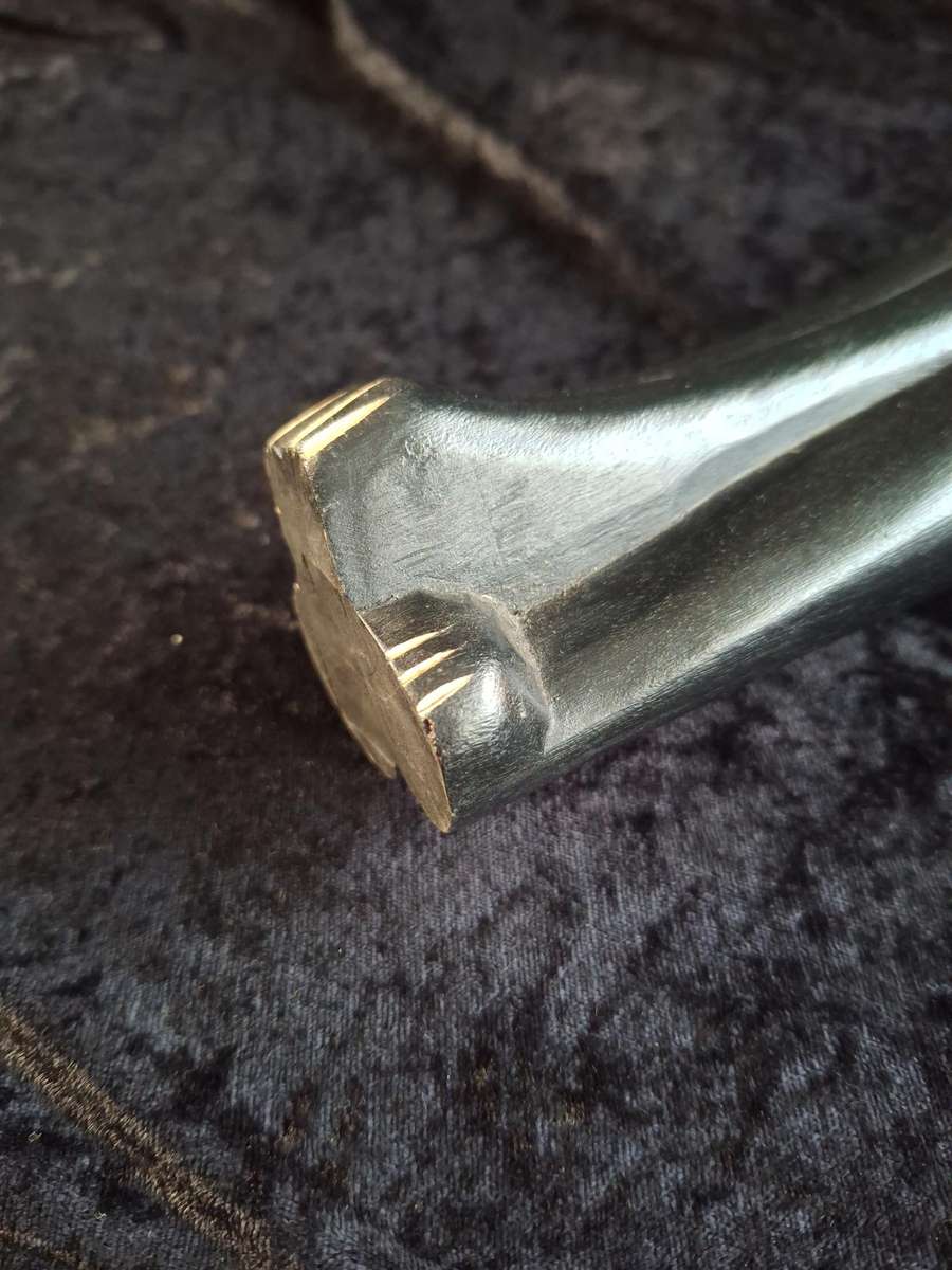 Beautiful Vintage Hand Carved Cat Ornament