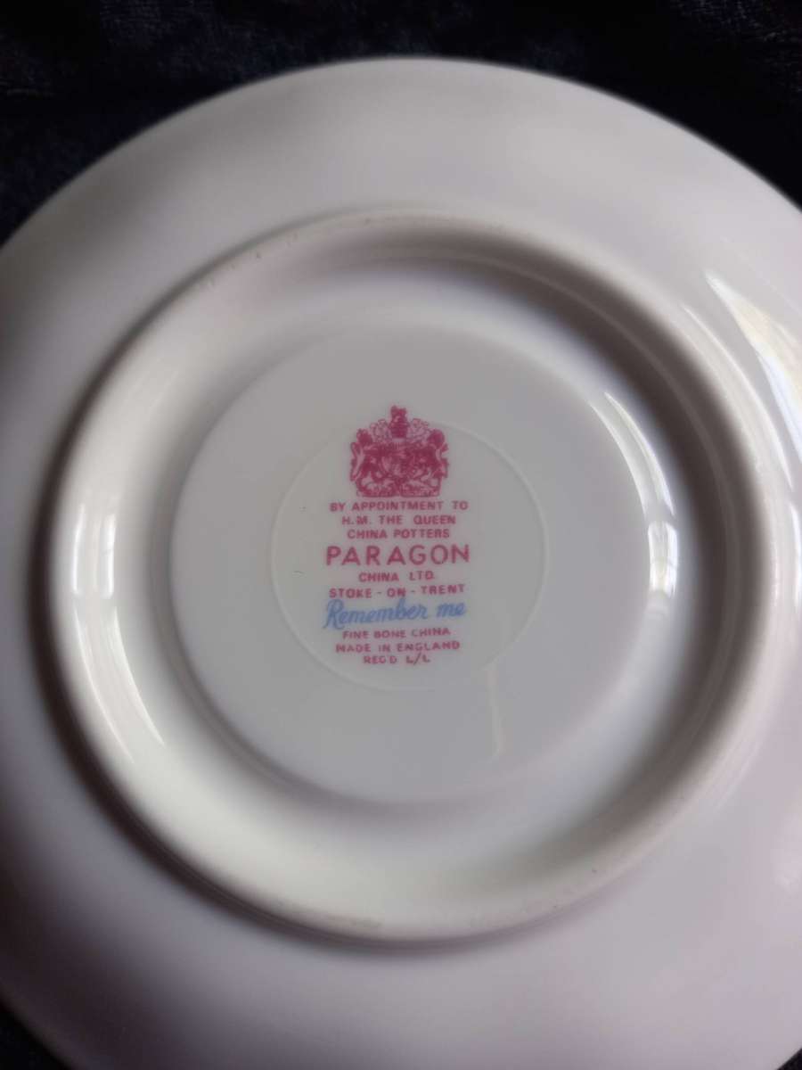 Vintage Paragon Remember Me Saucer -C.