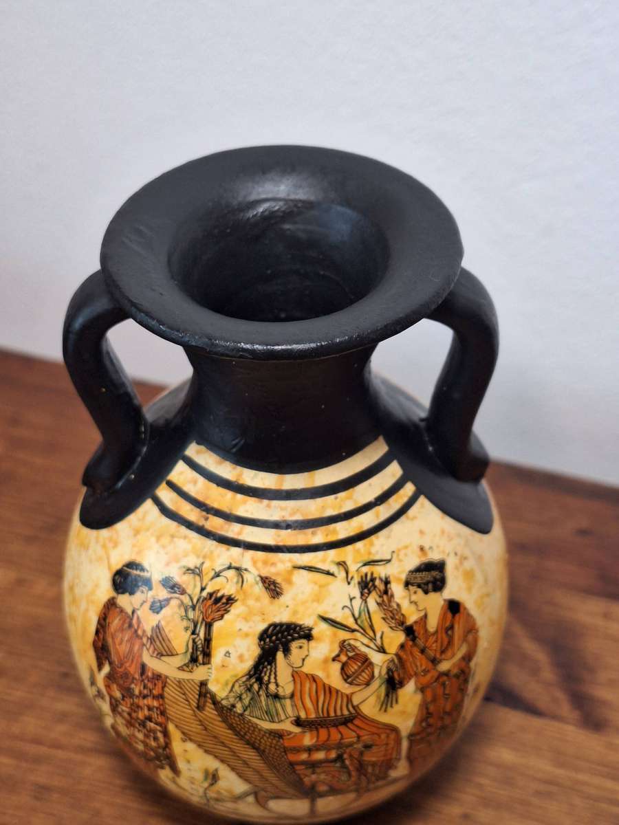 Small Greek Replica Pottery Vase (Copy of Classical Period 430 BC)