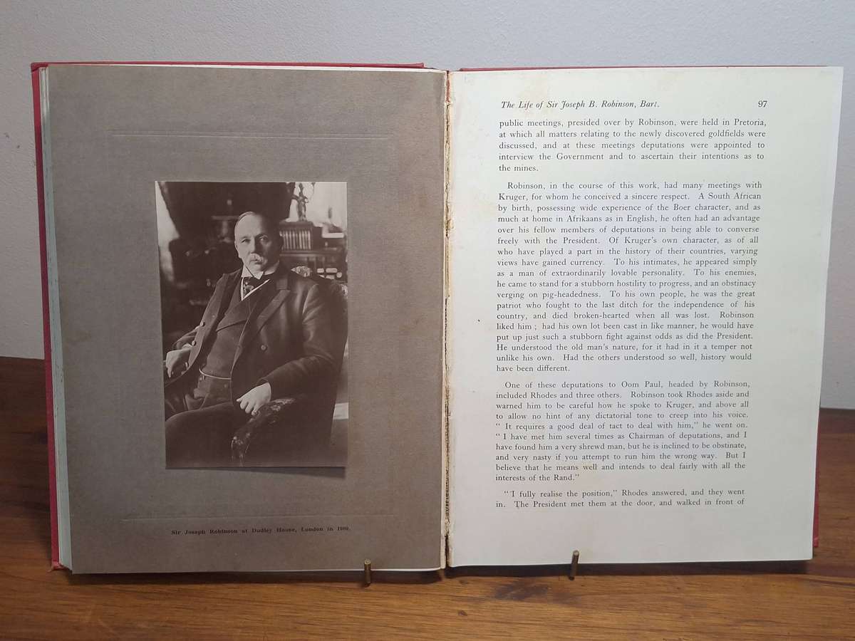 Memories Mines and Millions - The Life Storie of Sir Joseph Robinson, Bart. 1929