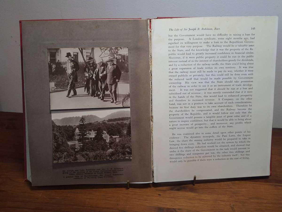 Memories Mines and Millions - The Life Storie of Sir Joseph Robinson, Bart. 1929