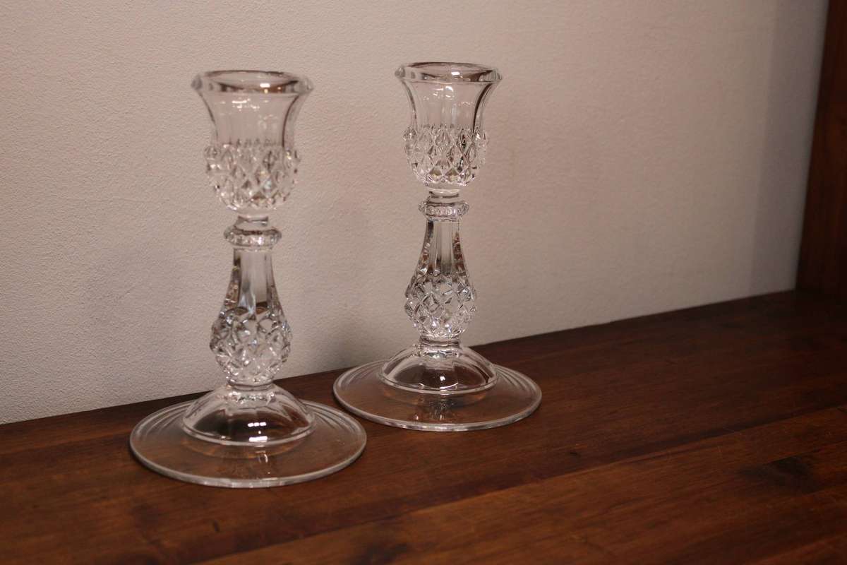 Stunning Vintage Cristal D'Arques Candlesticks