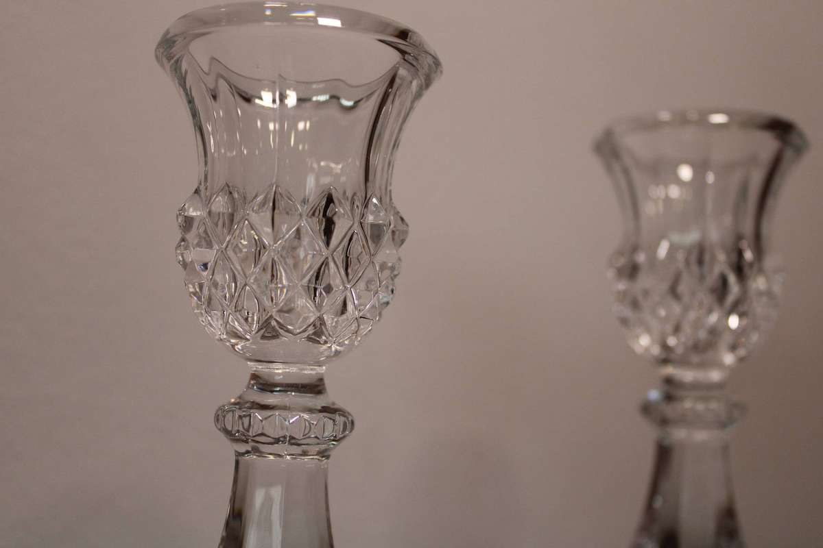 Stunning Vintage Cristal D'Arques Candlesticks