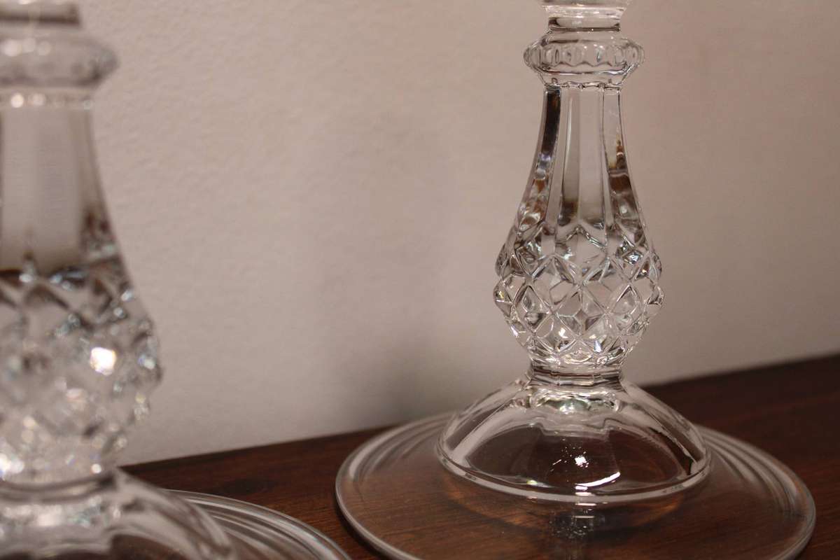 Stunning Vintage Cristal D'Arques Candlesticks