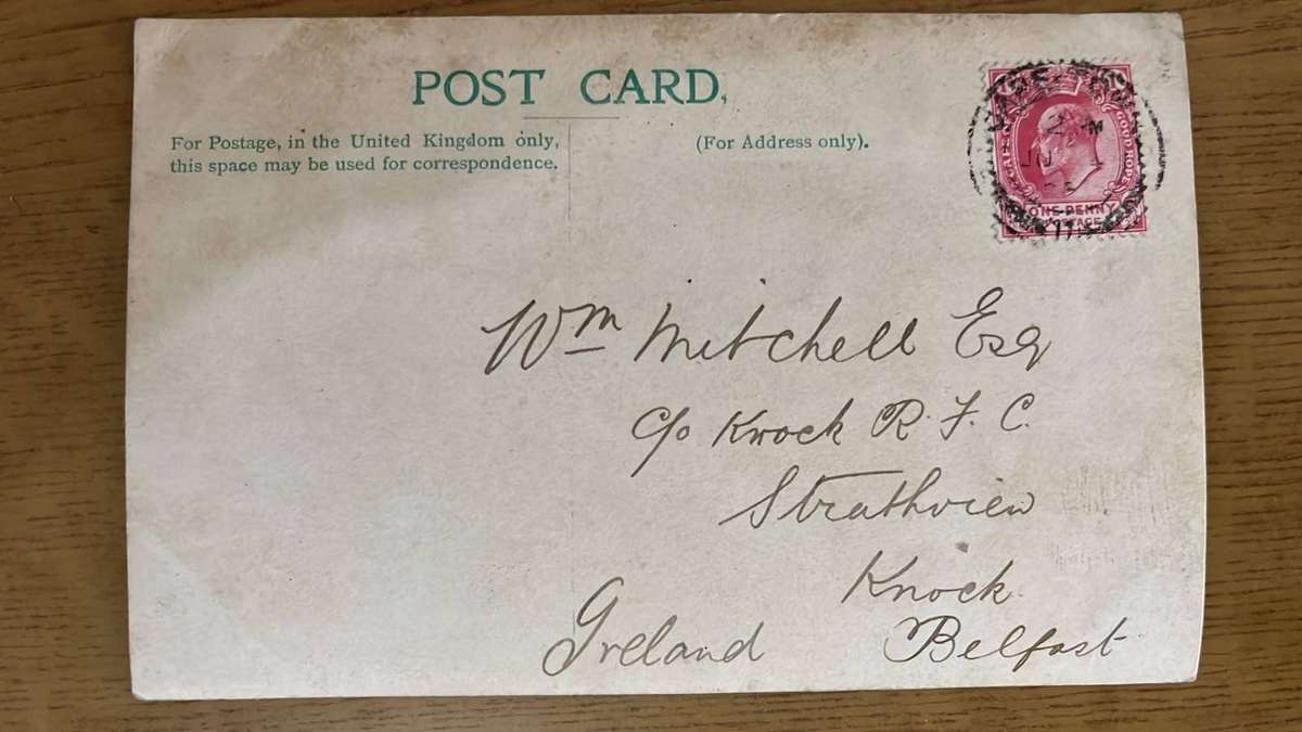 1907 Action Photo Postcard, details below
