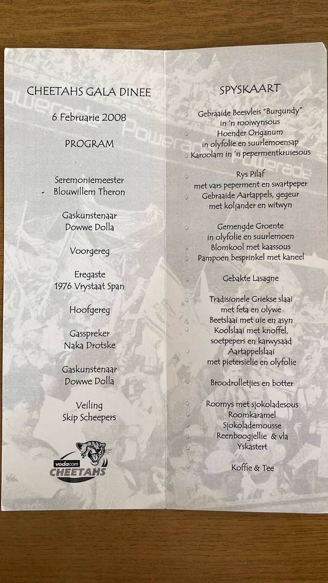 Blouwillem Collection - Book, Dinner Menu Cards, Original Photo Signed, details below