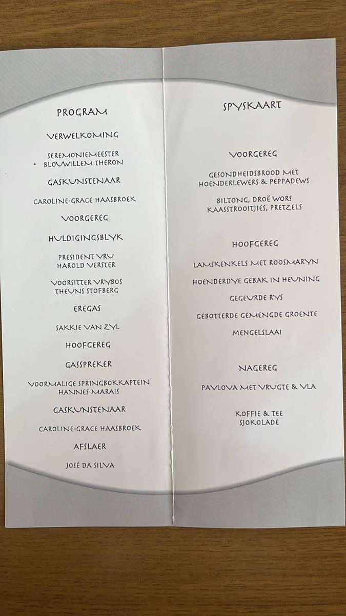 Blouwillem Collection - Book, Dinner Menu Cards, Original Photo Signed, details below