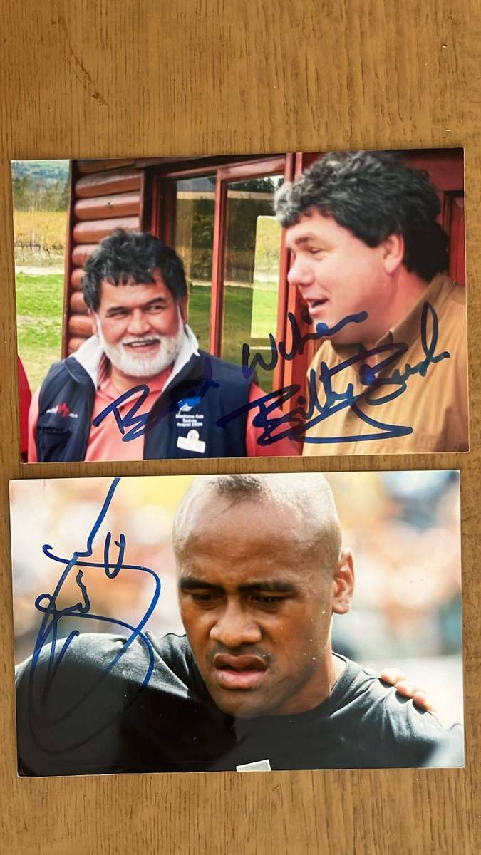 All Blacks & Springbok Original Photos & Signatures, details below