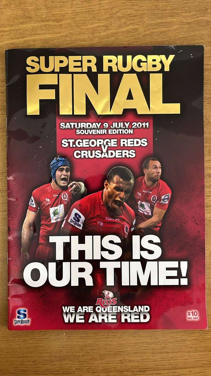 2011 Super Rugby Final Programme, details below