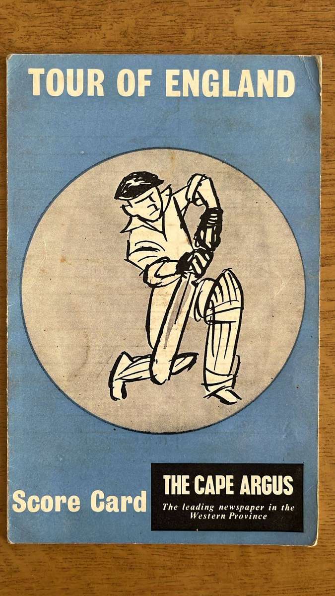 1955/56 Double Scorecard, details below