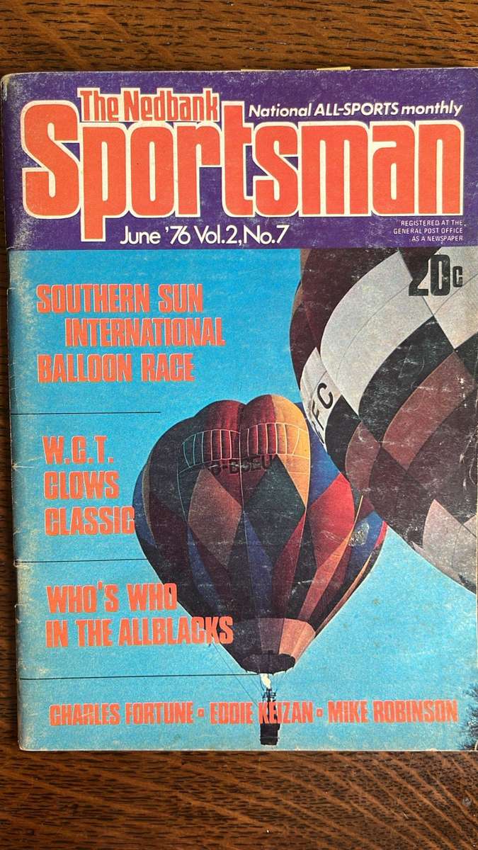 The Nedbank Sportsman Monthly, 2 Editions, details below