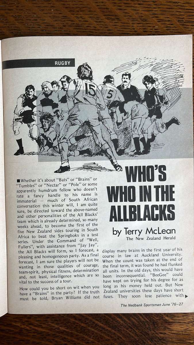 The Nedbank Sportsman Monthly, 2 Editions, details below