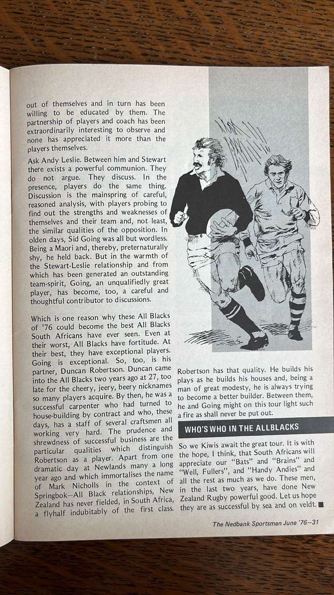 The Nedbank Sportsman Monthly, 2 Editions, details below