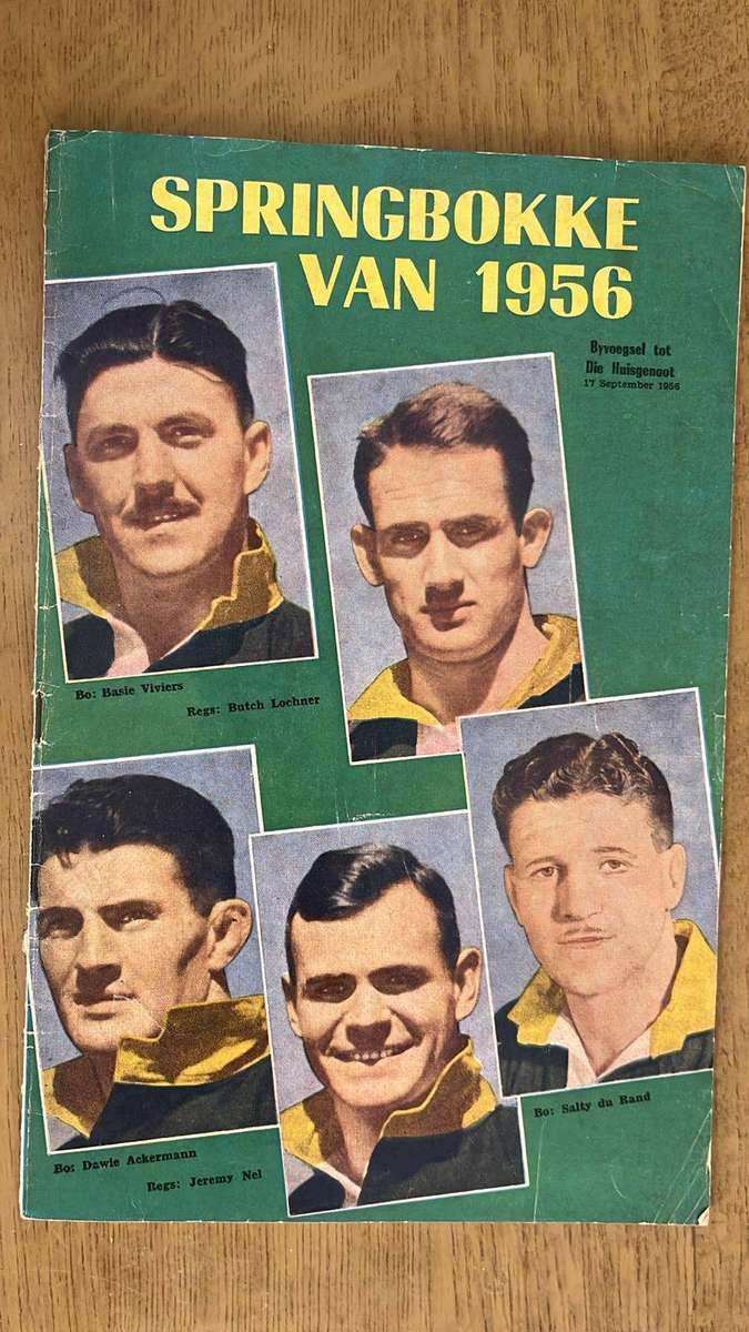 1956 Springbok Tour to Australasia, 5 Items, details below