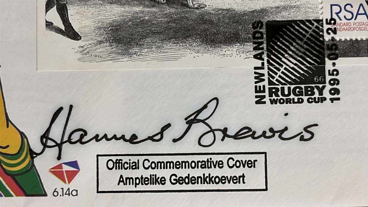 1995 Rugby World Cup Signed First Day Covers x2, details below