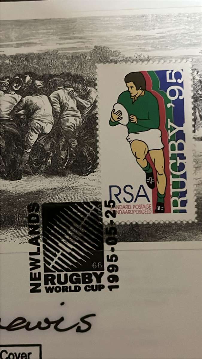 1995 Rugby World Cup Signed First Day Covers x2, details below