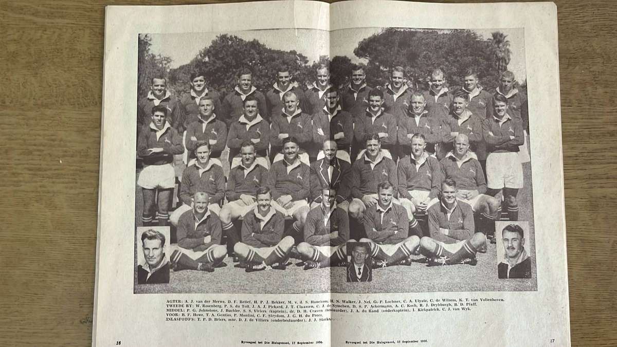 1956 Springbok Tour to Australasia, 5 Items, details below