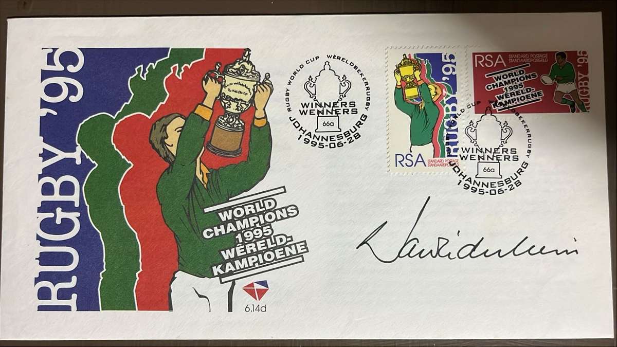 1995 Rugby World Cup Signed First Day Covers x2, details below