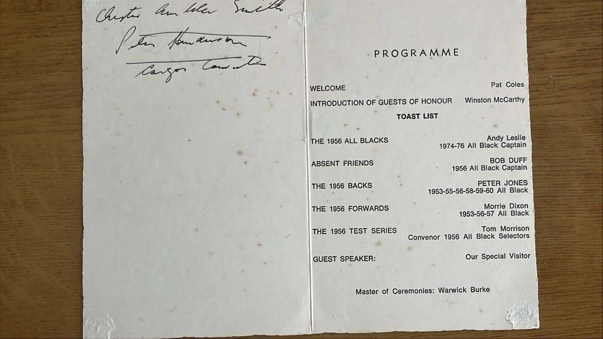 1956 Springbok Tour to Australasia, 5 Items, details below