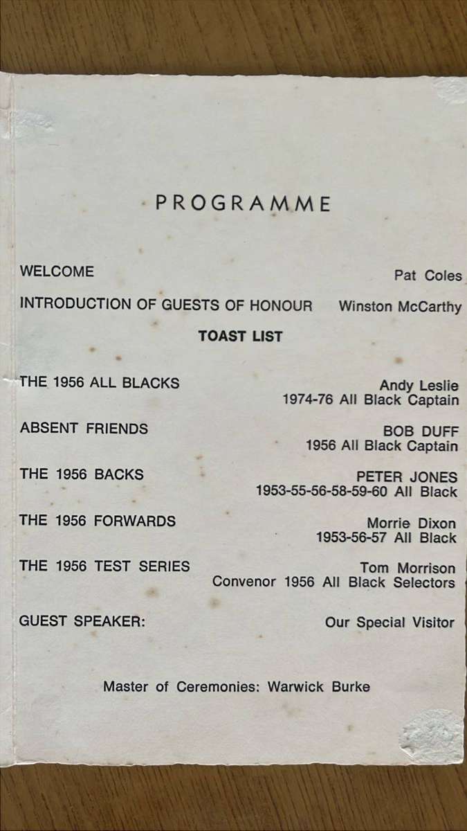 1956 Springbok Tour to Australasia, 5 Items, details below