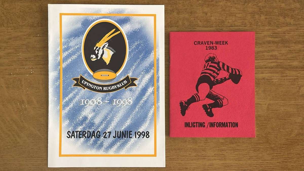 1908-1998 Upington Rugbyklub & 1983 Craven Week, details below