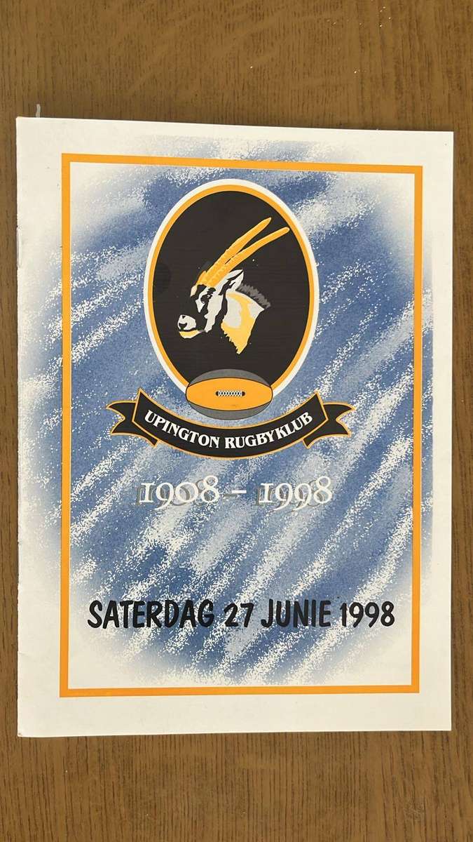 1908-1998 Upington Rugbyklub & 1983 Craven Week, details below