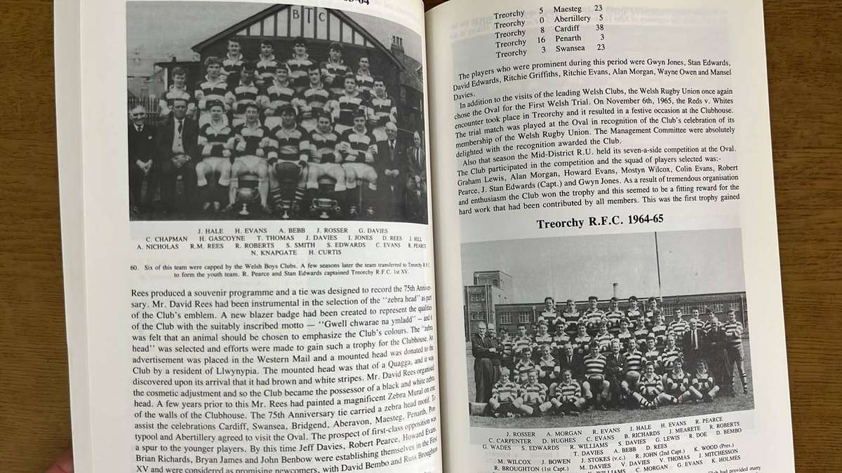 1886-1986 Treorchy Rugby Club 100 Years, details below