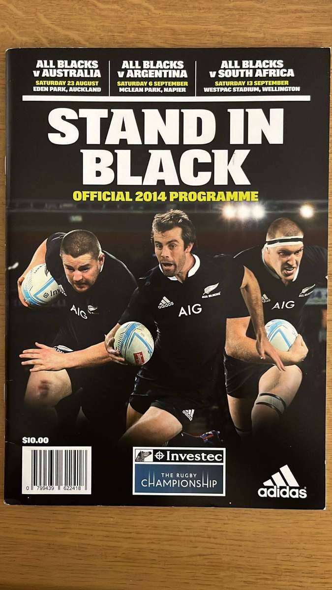 2014 Stand in Black - All Blacks vs Australia, Argentina & South Africa Triple Programme, see below