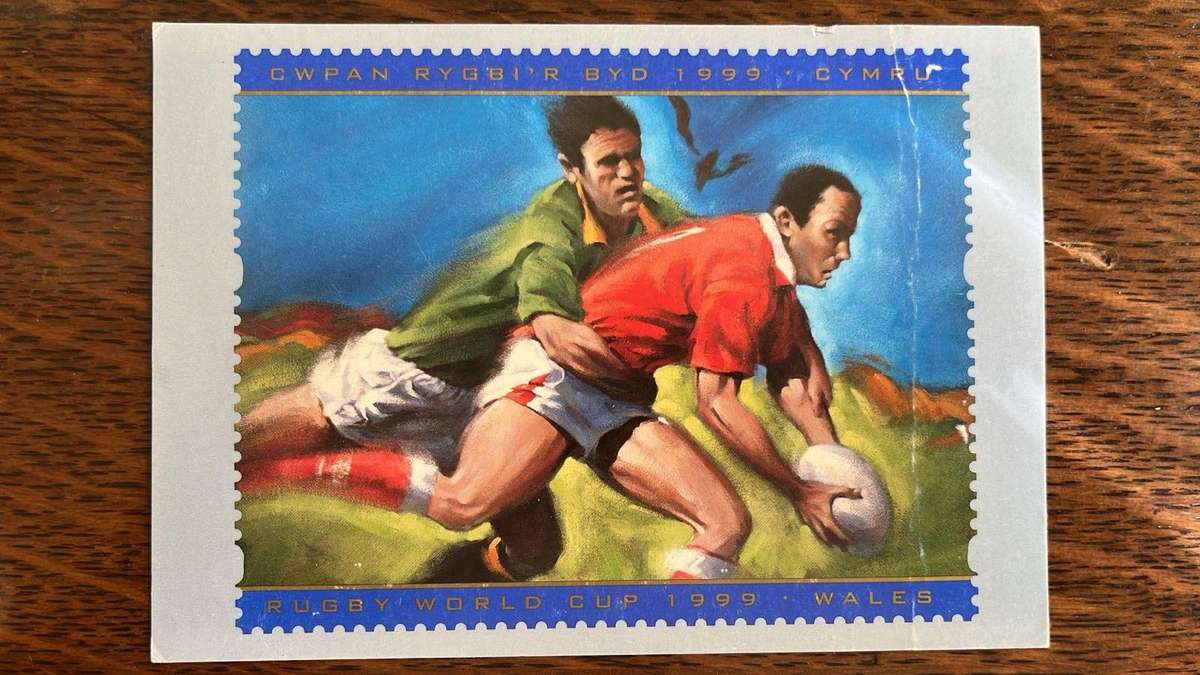 Rugby Themed Postcards x 4, details below