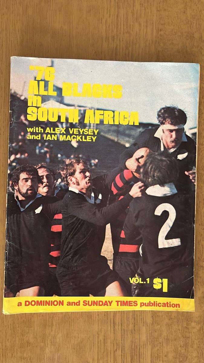 1976 The All Blacks in South Africa Magazines, details below