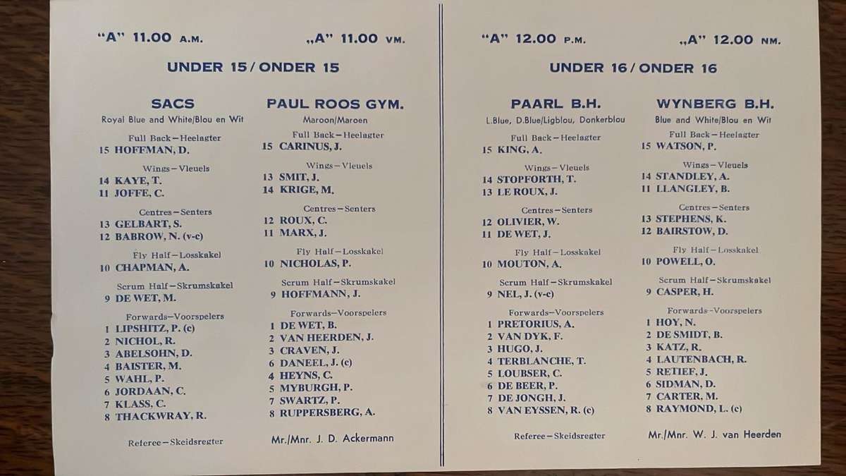 1964 Western Province vs France Programme, '75 Sportsman & Signature, details below