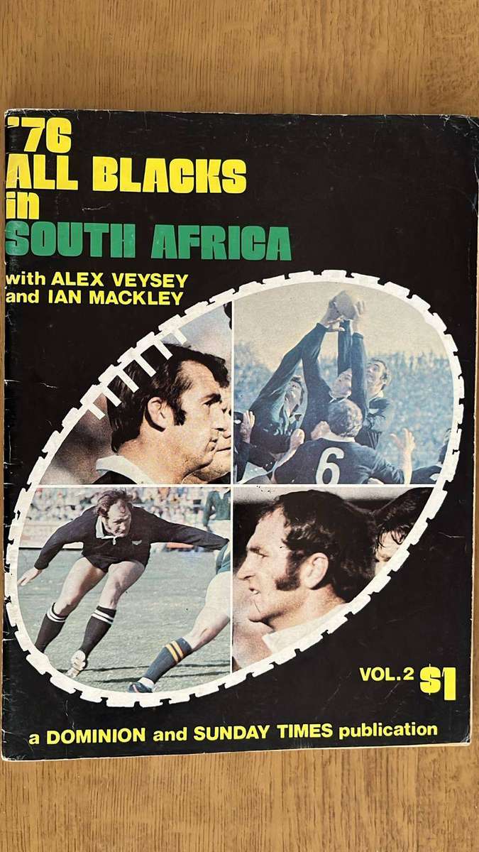1976 The All Blacks in South Africa Magazines, details below
