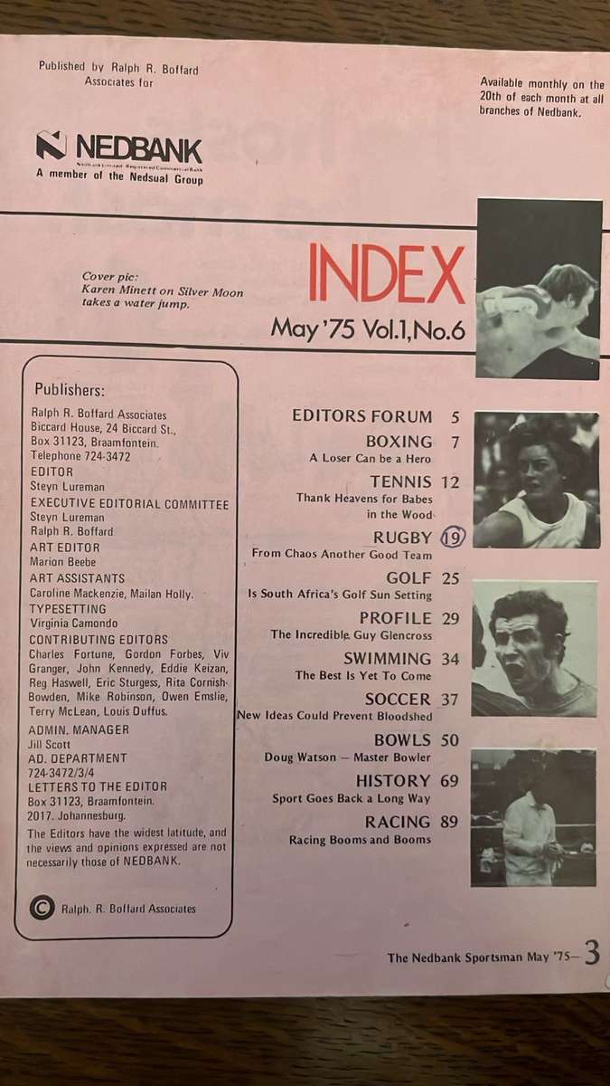 1964 Western Province vs France Programme, '75 Sportsman & Signature, details below