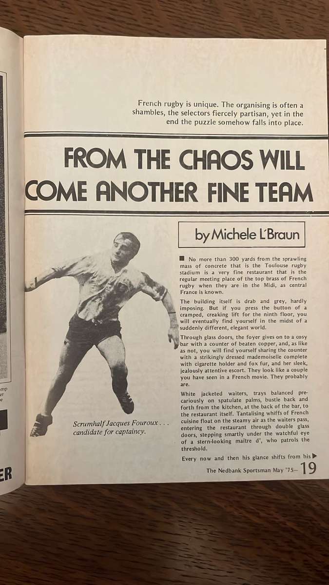 1964 Western Province vs France Programme, '75 Sportsman & Signature, details below