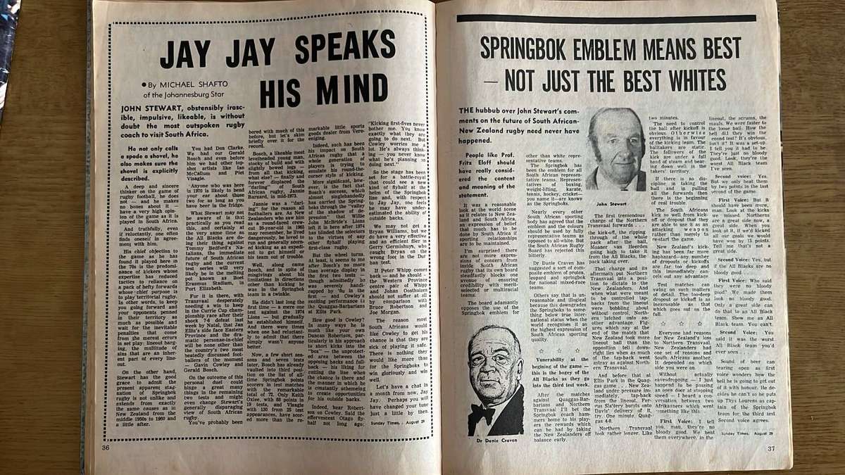 1976 The All Blacks in South Africa Magazines, details below