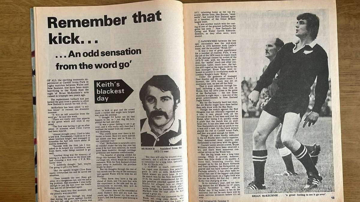 1980 All Blacks in Wales Brochure, details below